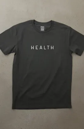 Health Is Wealth (Men's Charcoal A1 Tee)