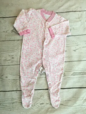 0-3 Months Floral Sleepsuit