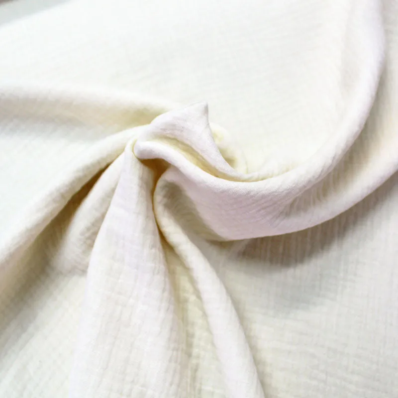 110CM REMNANT Cotton Double Gauze  - Cream