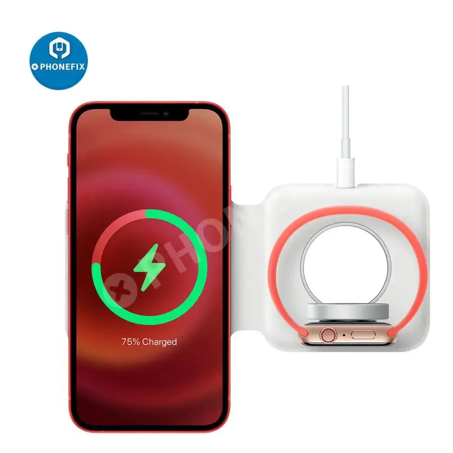 3 In 1 MagSafe Duo Dual Wireless Charger For iPhone iWatch AirPods