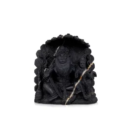 Adwaita Laxmi Narasimha Shaligram Murti - 7 x 6.5 Inches | Shaligram Idol/ Saligram Murti for Pooja/ 3.180 Kgs