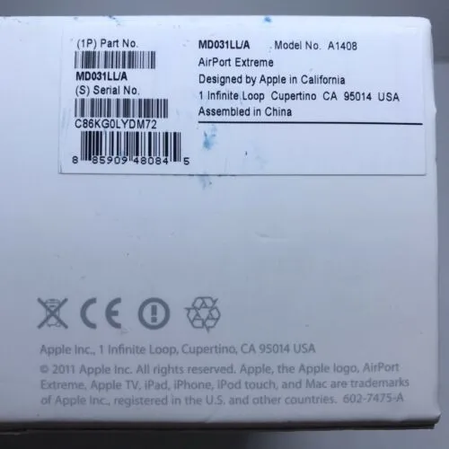 Apple AirPort Extreme 802.11n WiFi (MD031LLA)