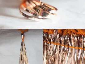 Apricot Ice Gold Mukaish / Metal Strips