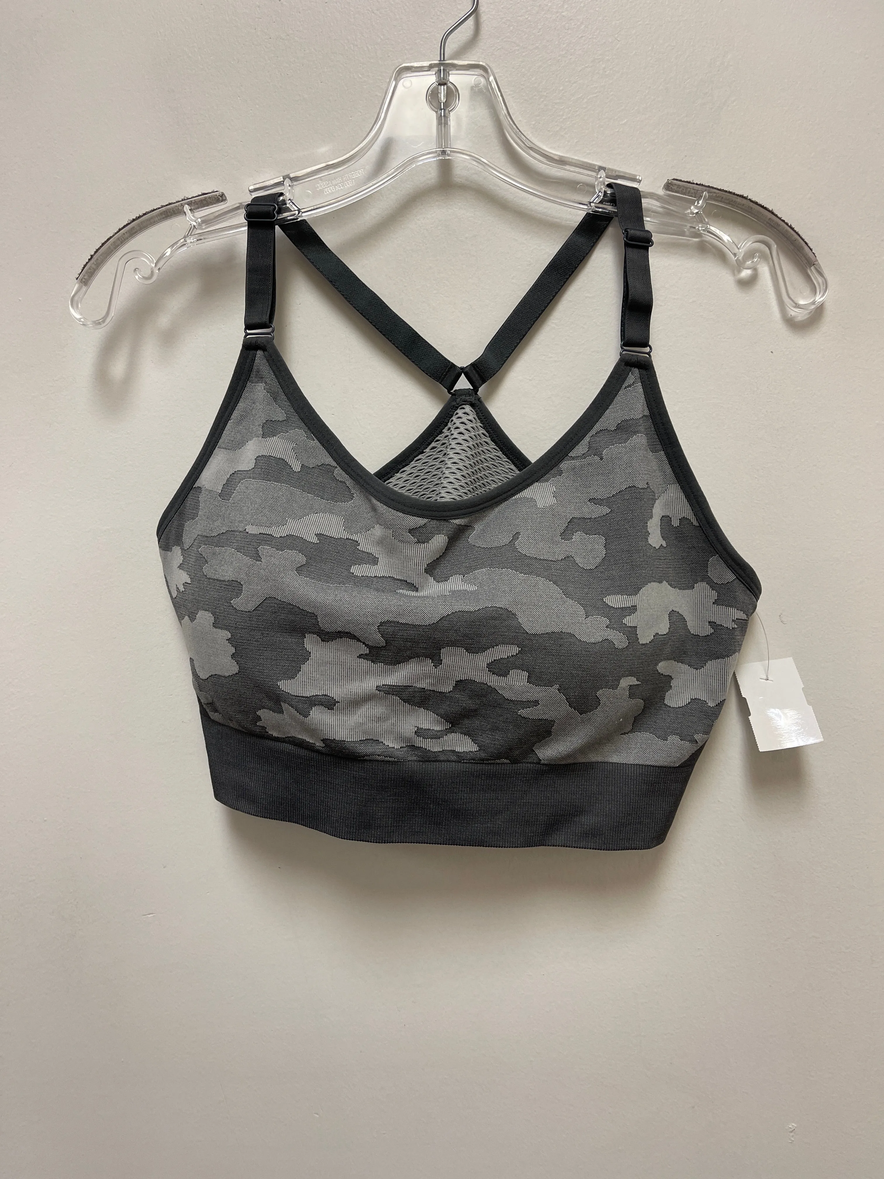 Athletic Bra By Members Mark In Grey & White, Size: 2x