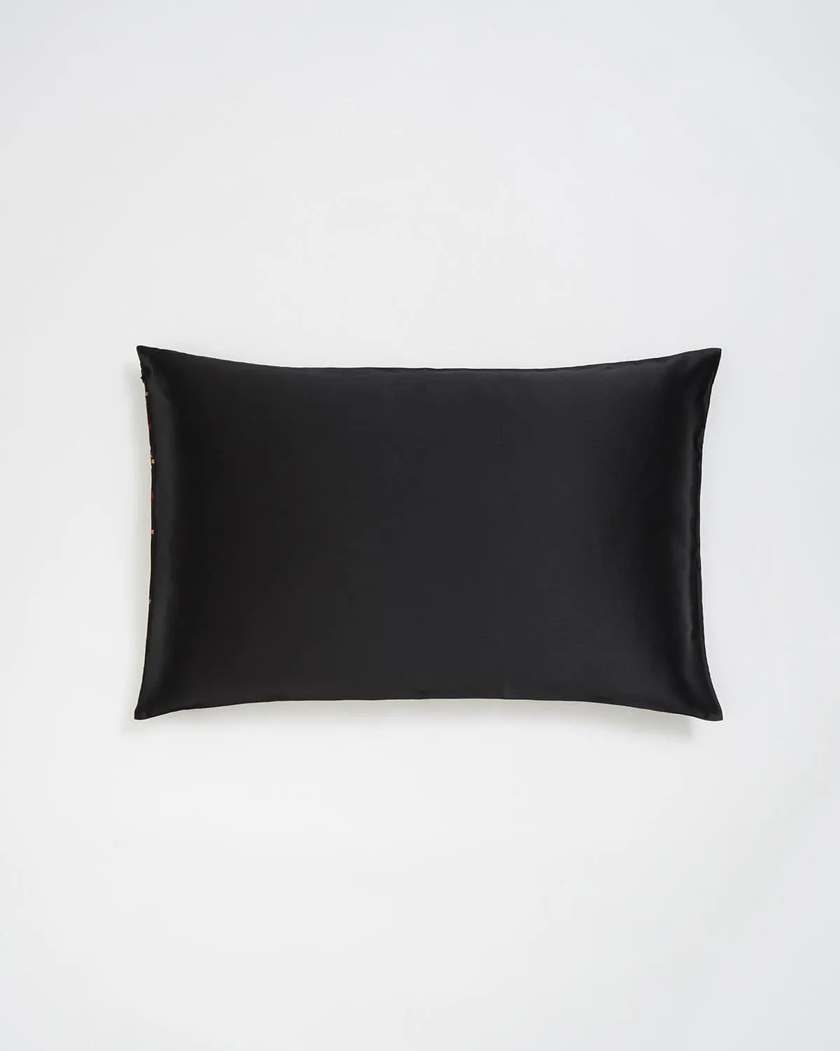 Aurora Silk Pillowcase Black Folksy Fox