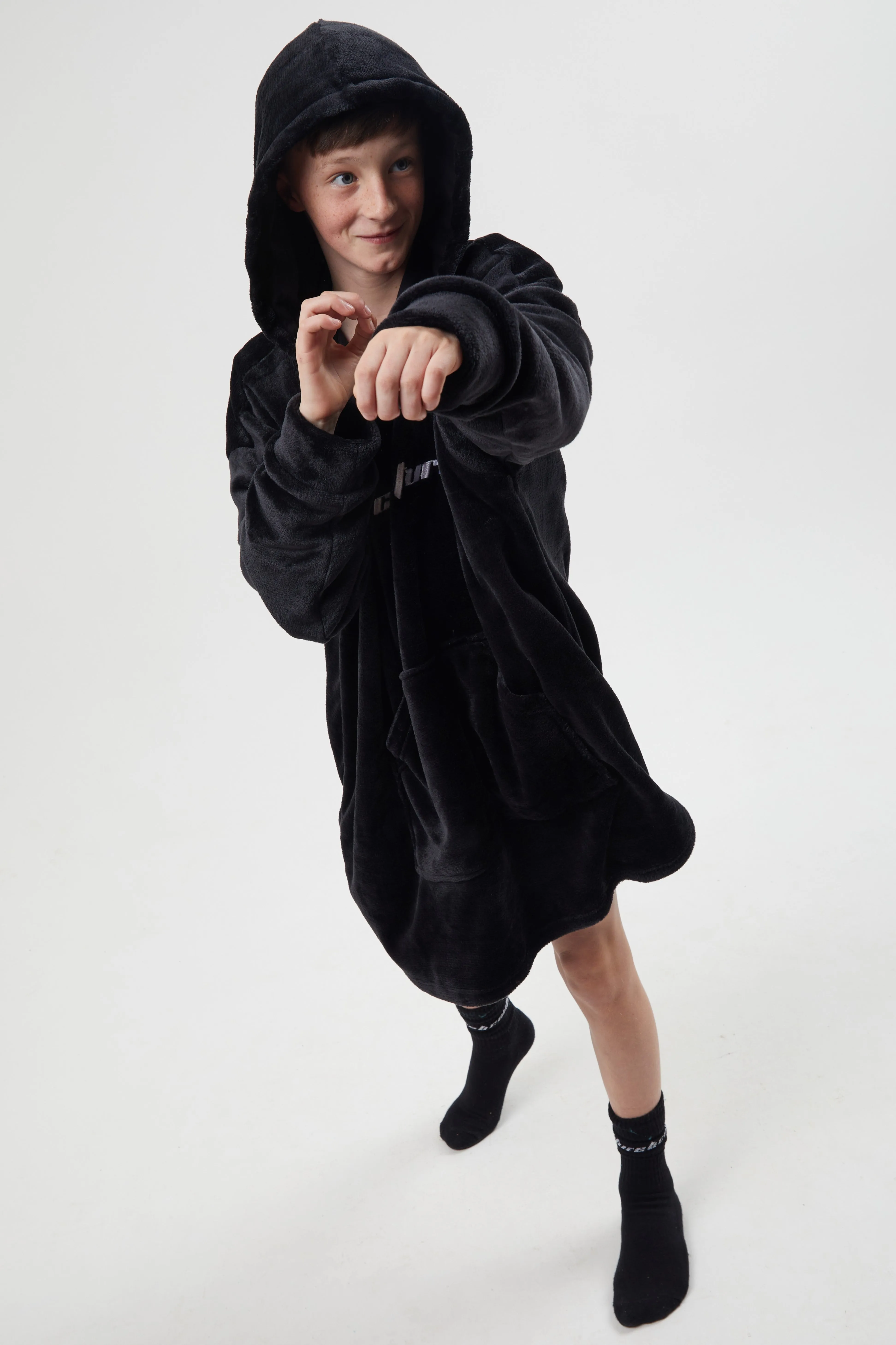 Bicknell Oversized Blanket Hoodie - Black