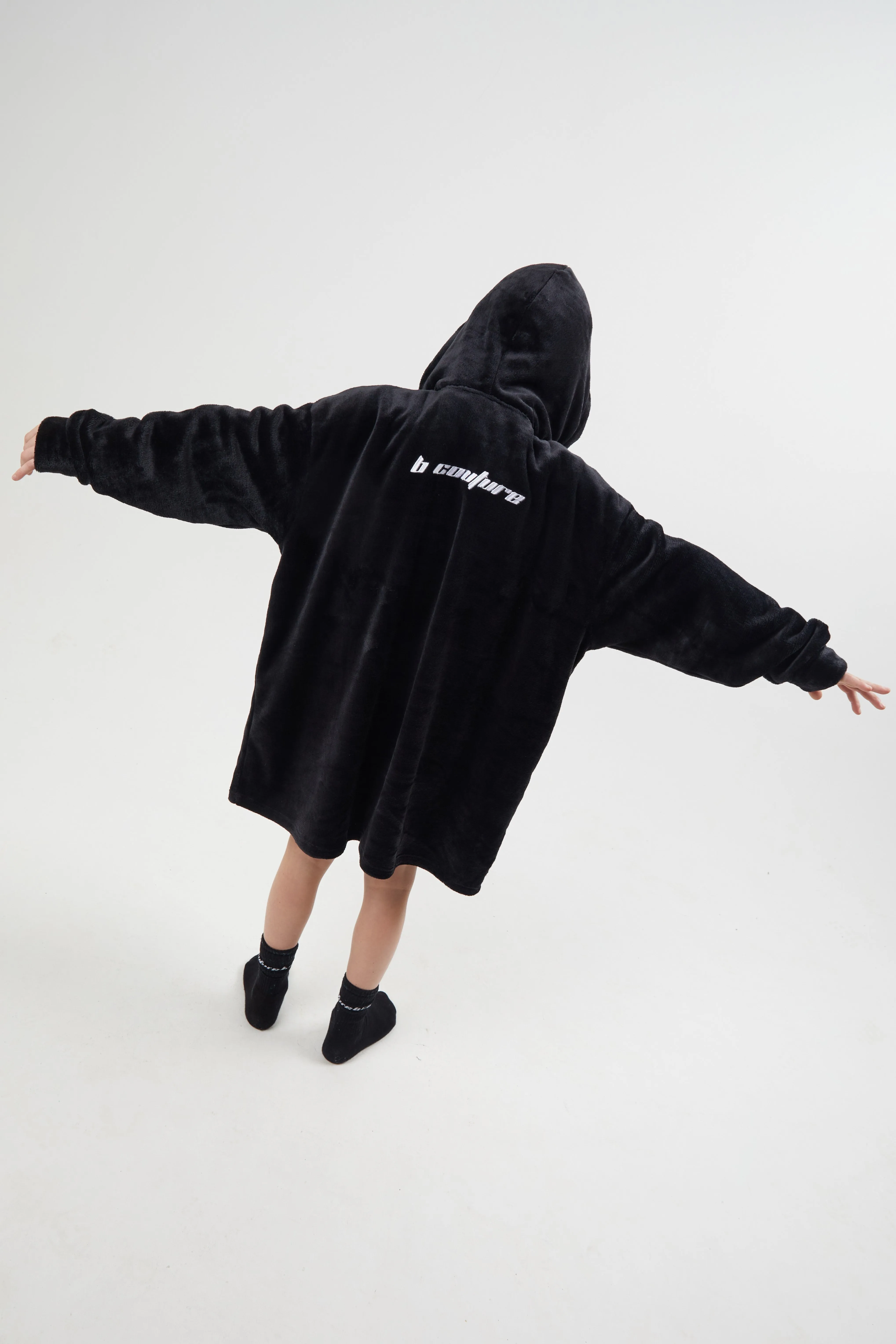 Bicknell Oversized Blanket Hoodie - Black