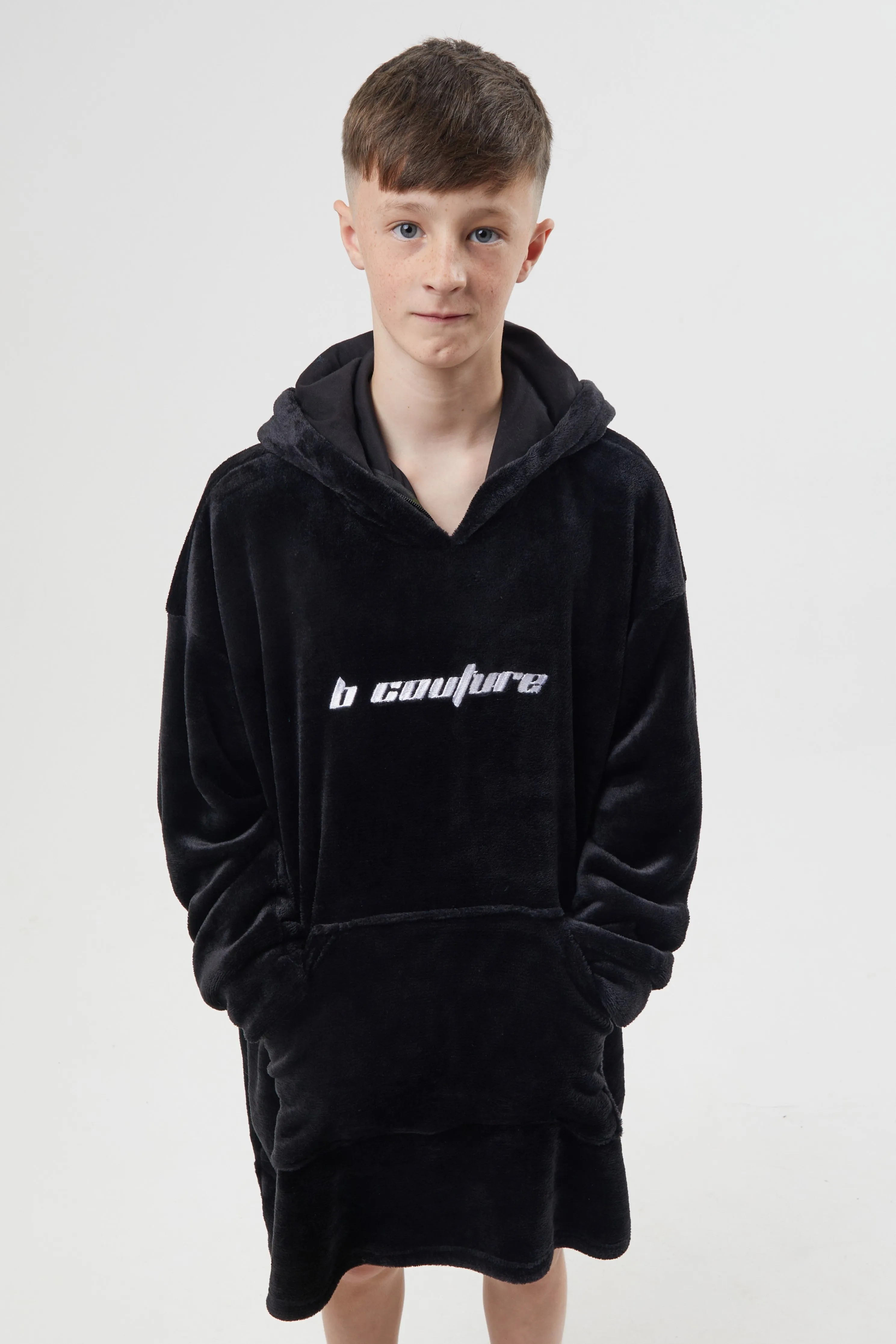 Bicknell Oversized Blanket Hoodie - Black