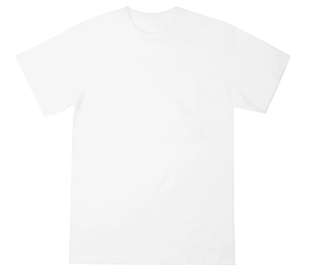 BTSA 6.5 OZ BLANK TEE OPTIC WHITE - BTSA-021