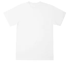 BTSA 6.5 OZ BLANK TEE OPTIC WHITE - BTSA-021