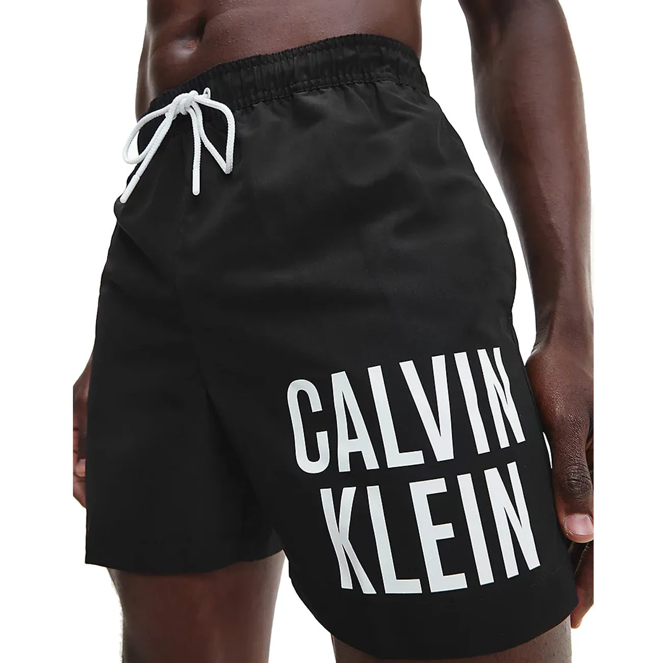 Calvin Klein Swimshort Medium Drawstring Herren Badehose Black