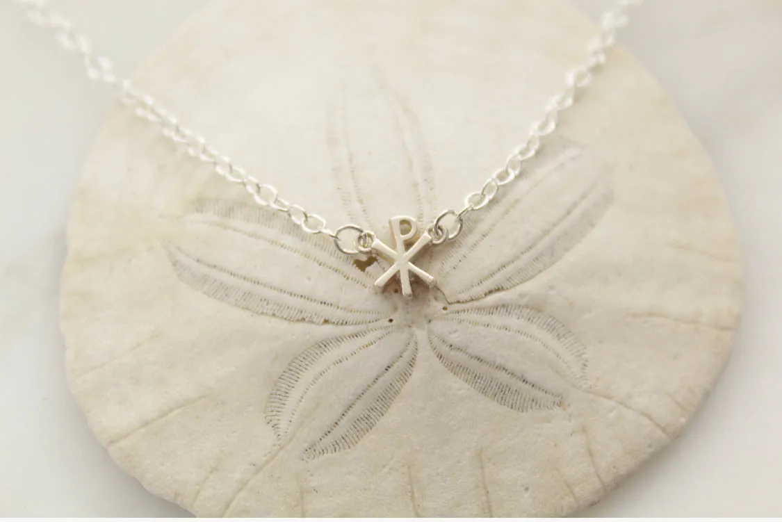 Chi Rho necklace in Sterling Silver