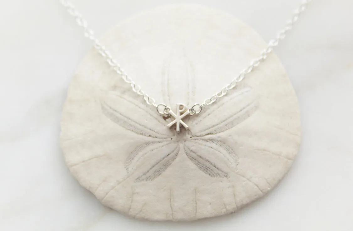 Chi Rho necklace in Sterling Silver