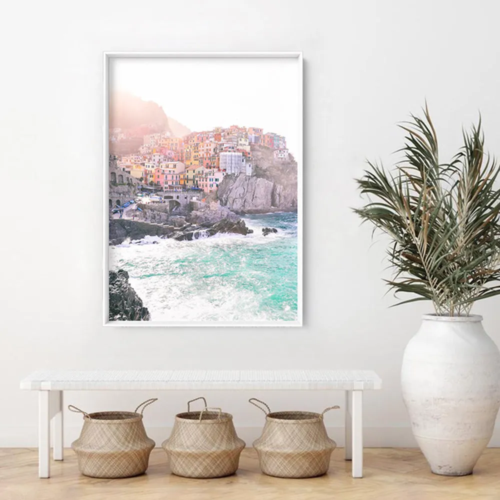 Cinque Terre Italian Coast | Sunrise - Art Print by Victoria's Stories