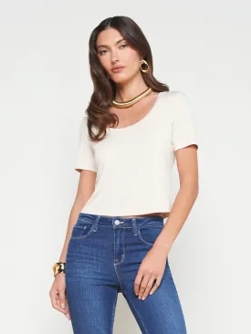 Dana Scoopneck Cropped Tee