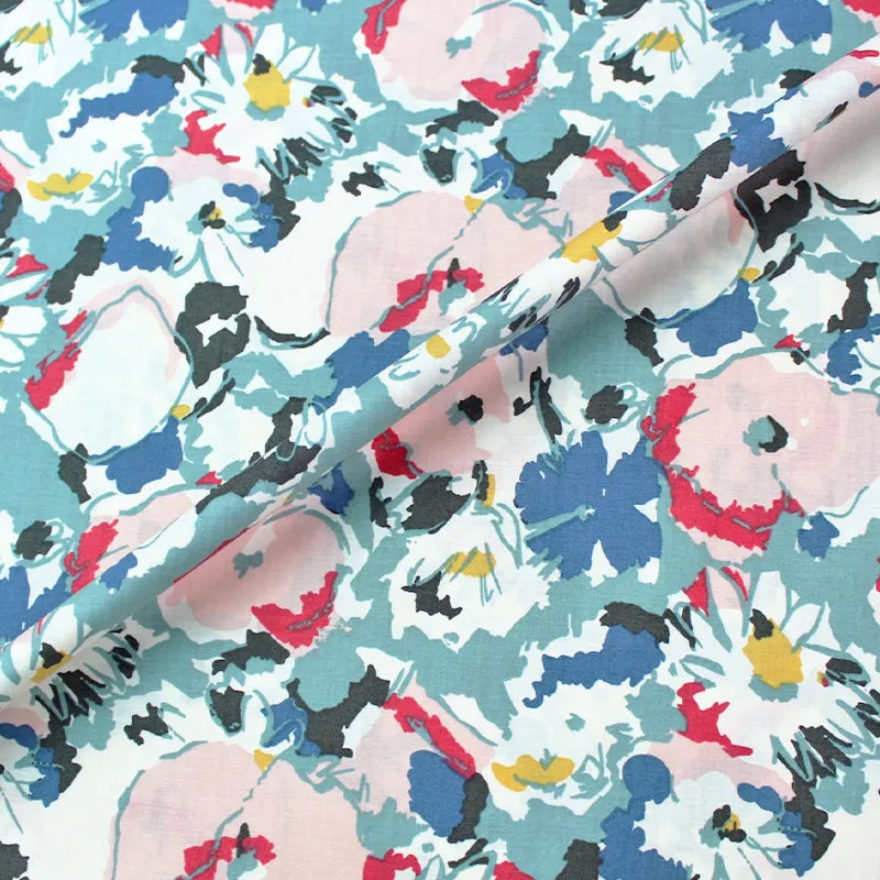 Dressmaking Floral Cotton Lawn - Clarice