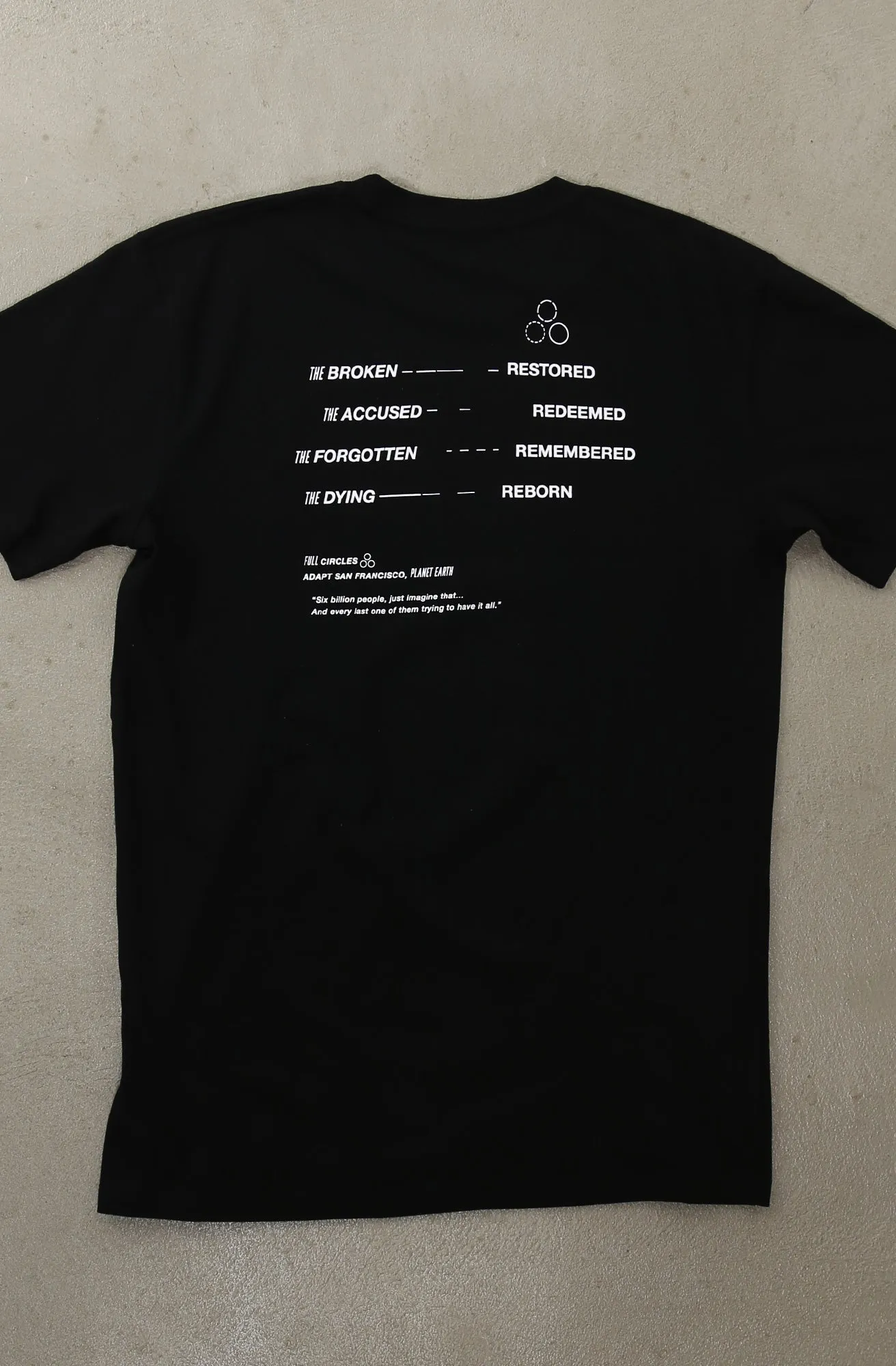 Full Circles (Men's Black A1 Tee)