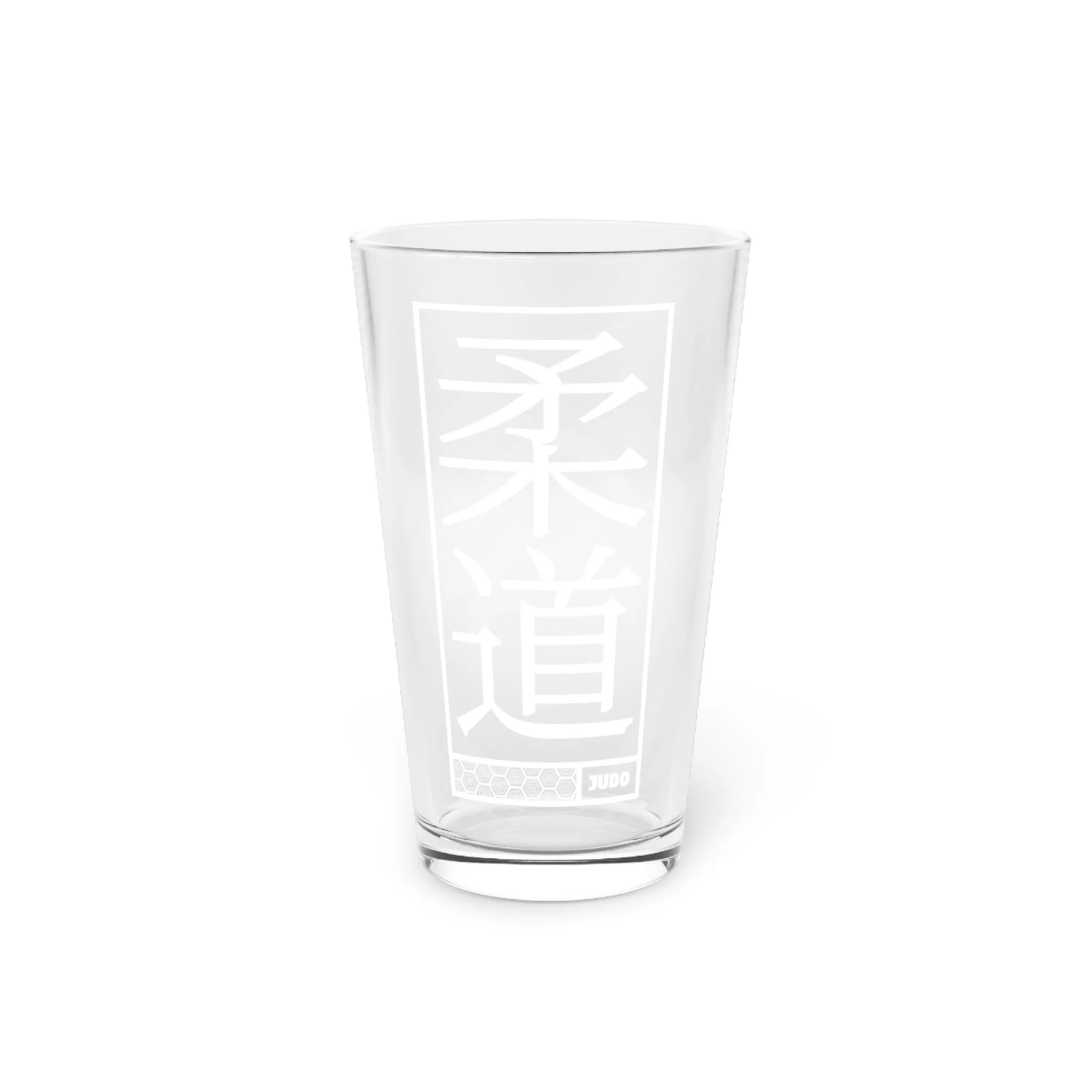 Grappling Glory: Judo-Themed Pint Glass for Victory Celebrations, 16oz