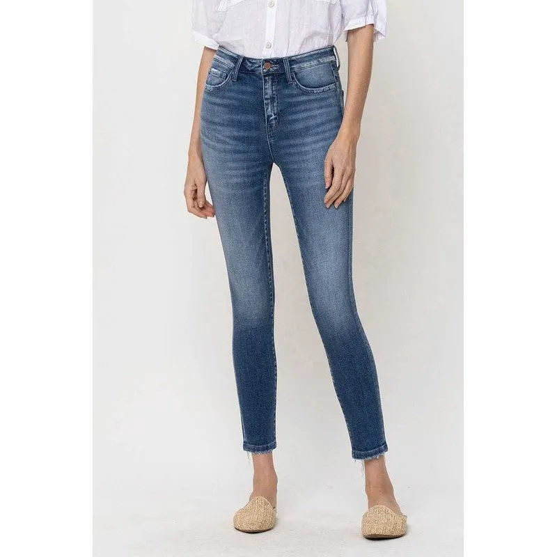 High Rise Crop Skinny