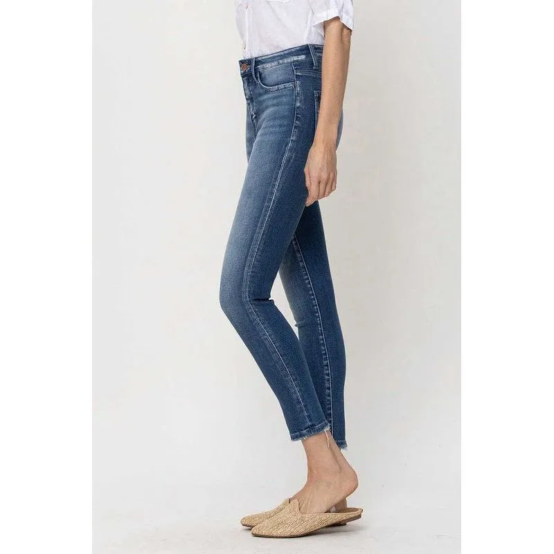 High Rise Crop Skinny