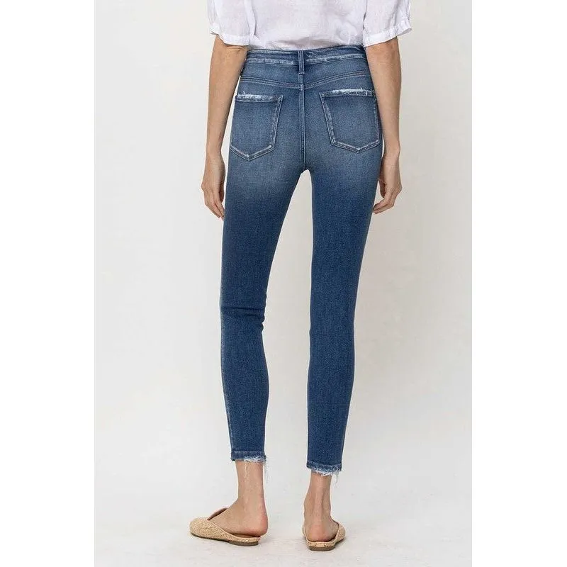 High Rise Crop Skinny