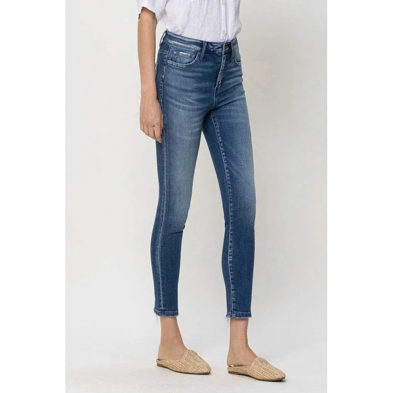 High Rise Crop Skinny