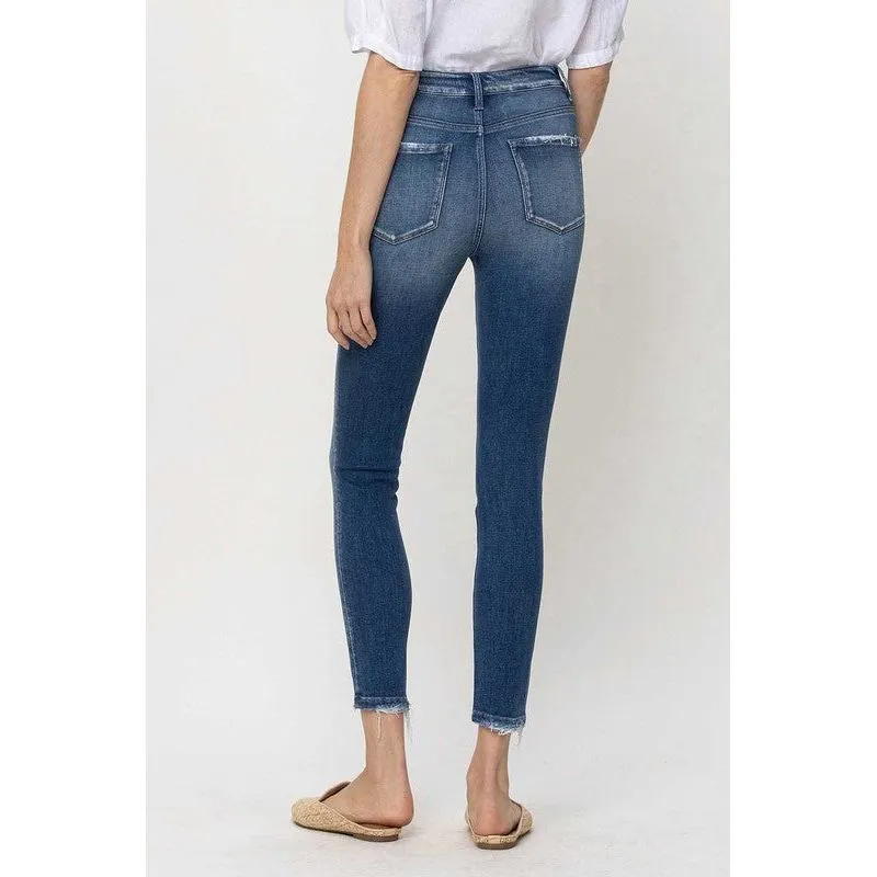 High Rise Crop Skinny