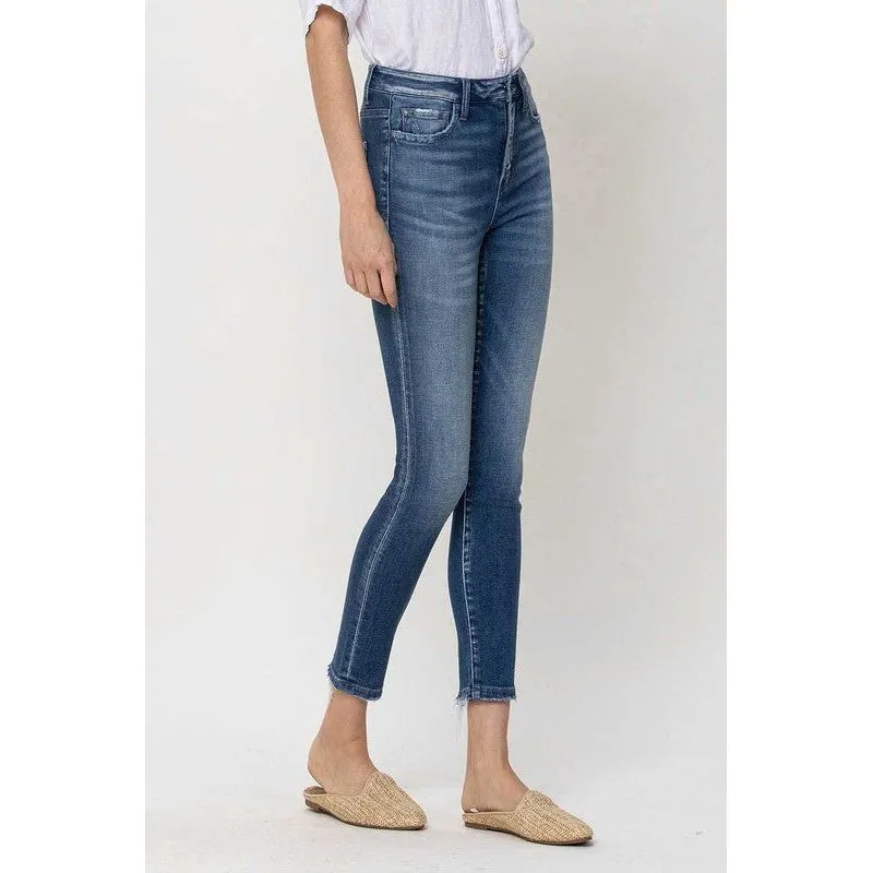 High Rise Crop Skinny