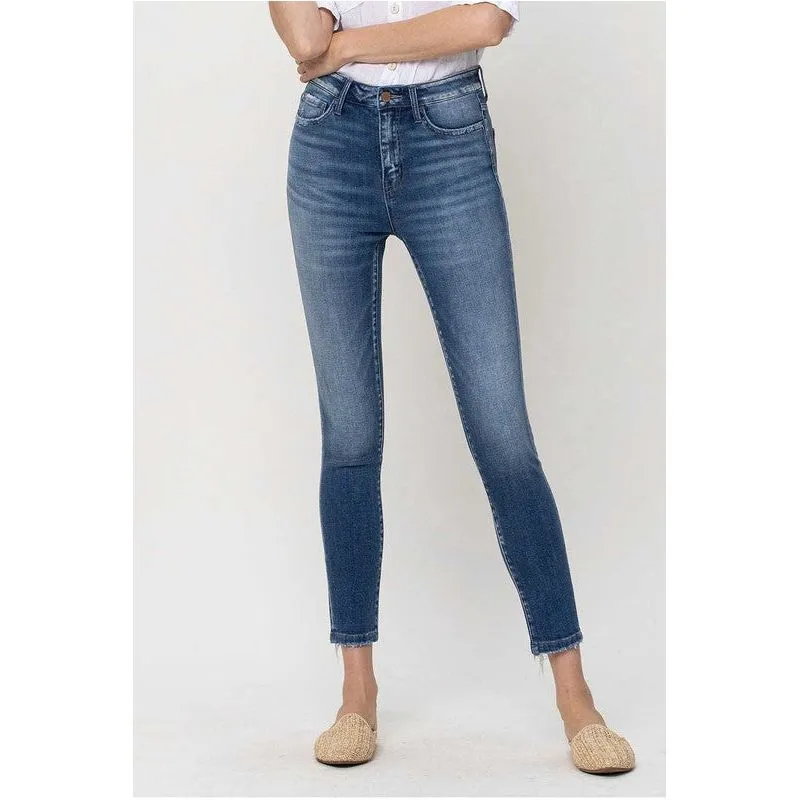 High Rise Crop Skinny