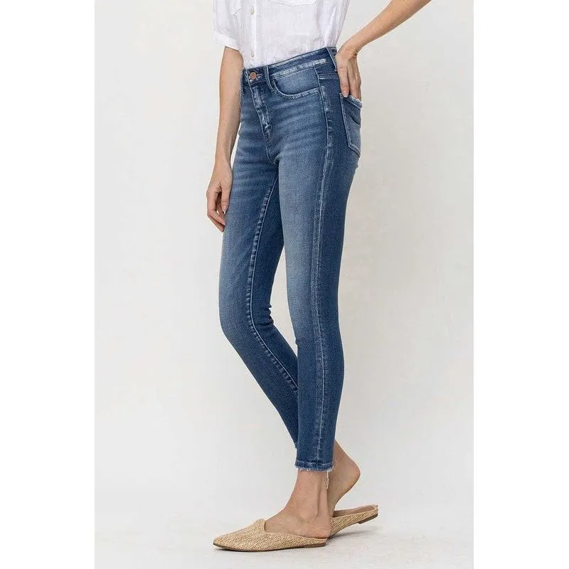 High Rise Crop Skinny