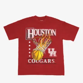 Houston Cougars Hoops Heavyweight Tee