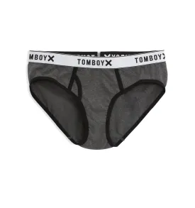 Iconic Briefs LC - Charcoal White Band