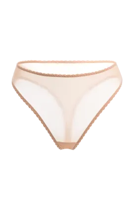 Iconic High Rise Thong | Nude