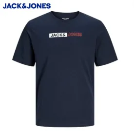 Jack & Jones Corp Logo Navy Play T-Shirt Navy