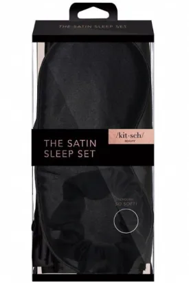 KITSCH - Satin Sleep Set - Black