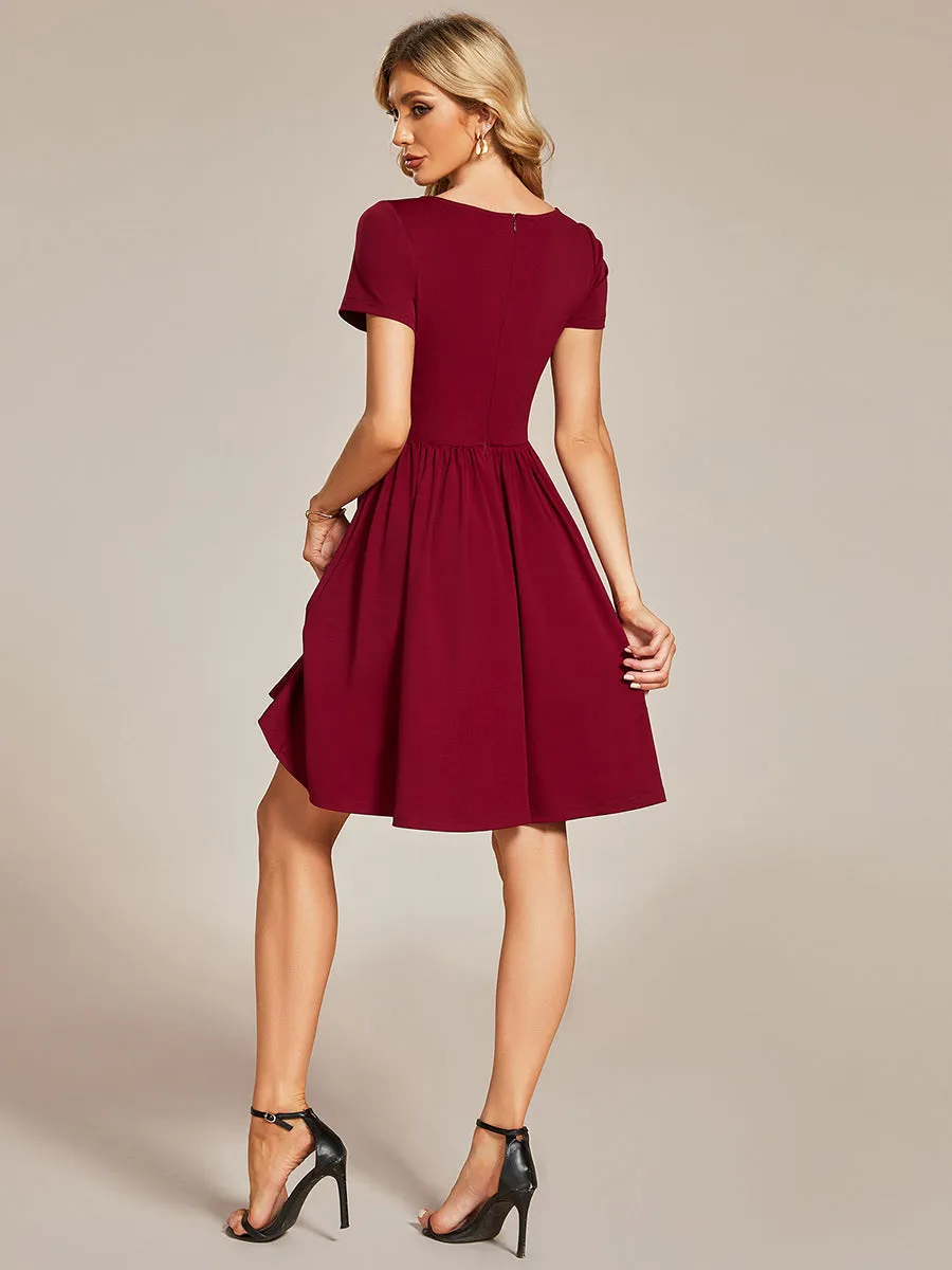 Knee Length V Ncek Knitted Wholesale Homecoming Cocktail Dresses