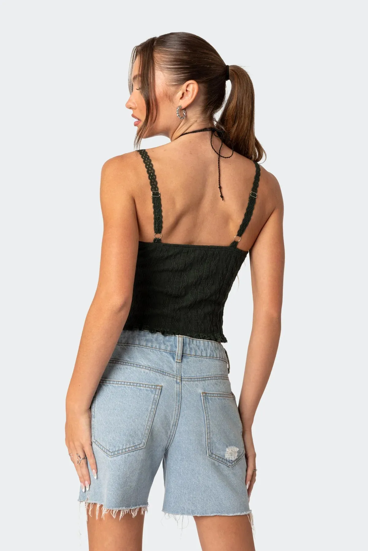 Knitted Lace Tank Top