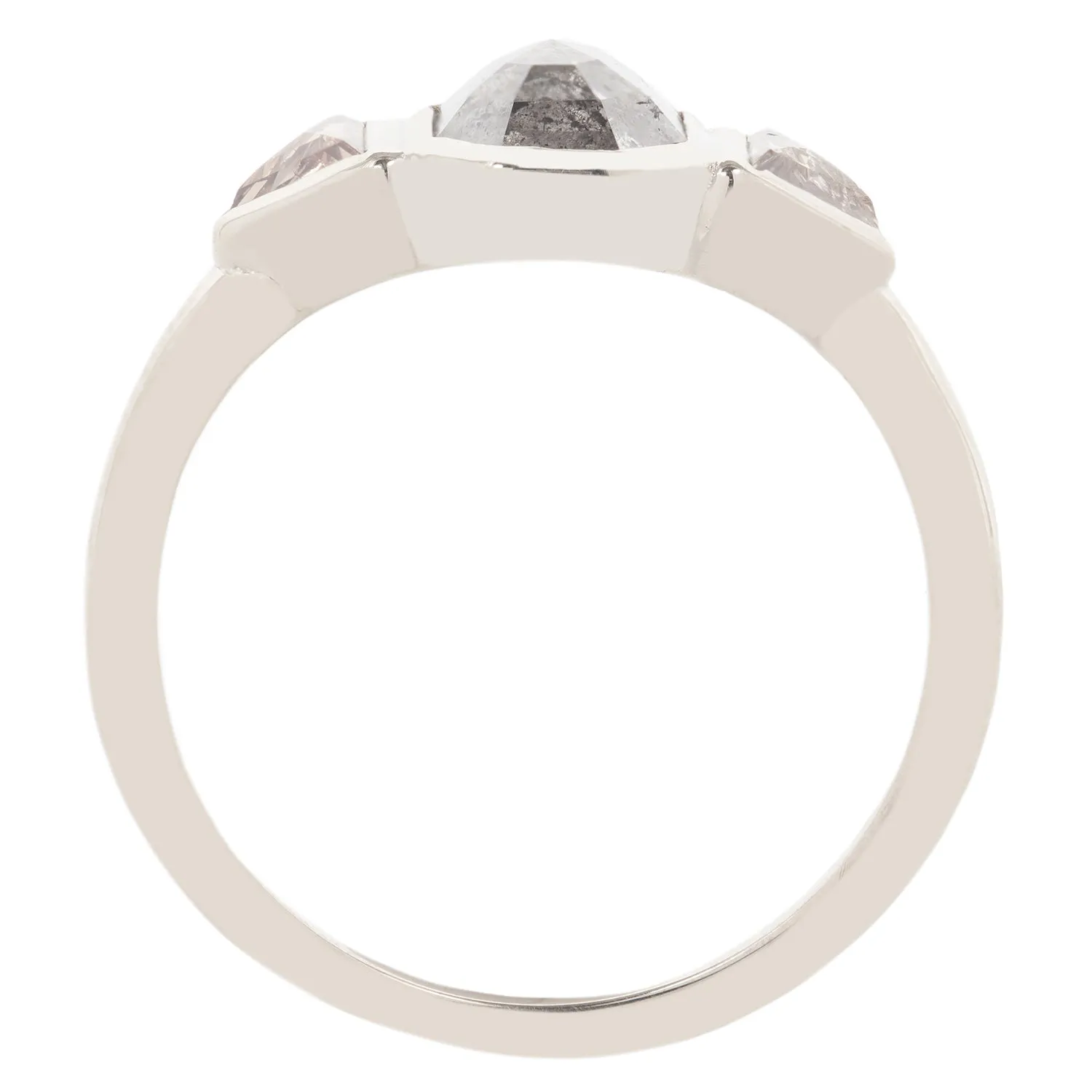 Lunar Trio Diamond Ring