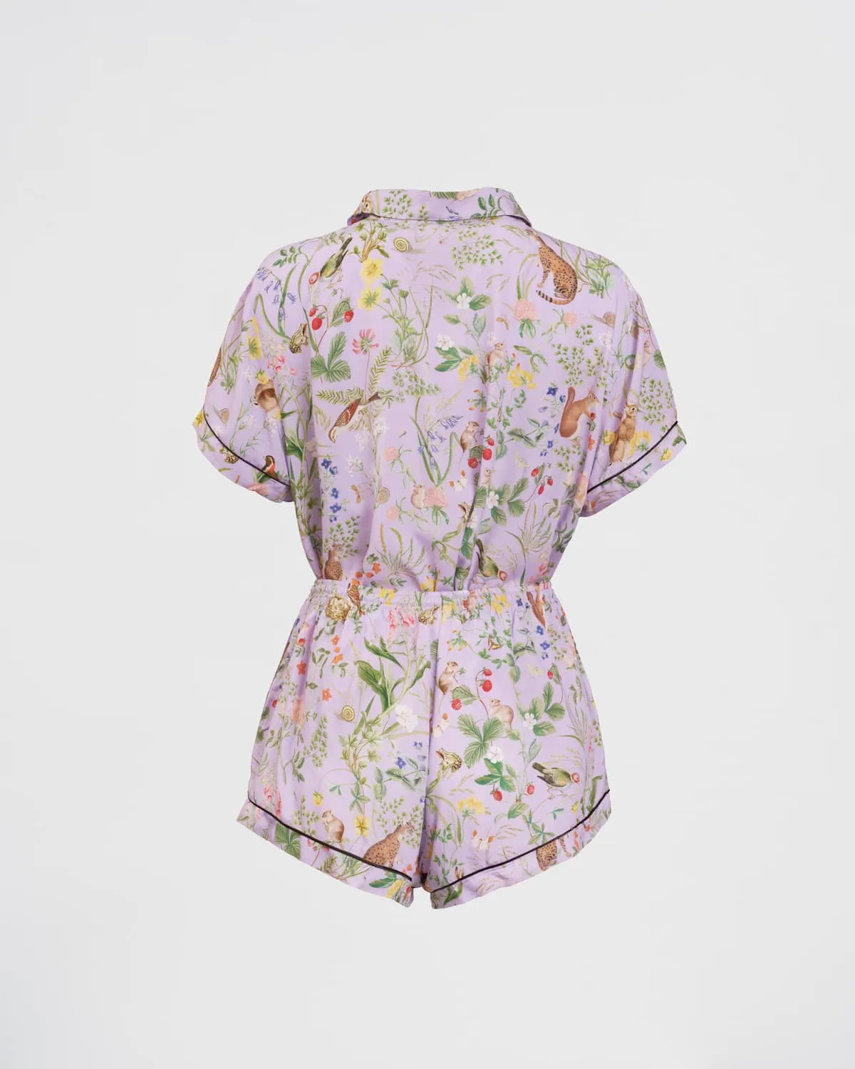 Meadow Creature Lilac Short Pyjamas