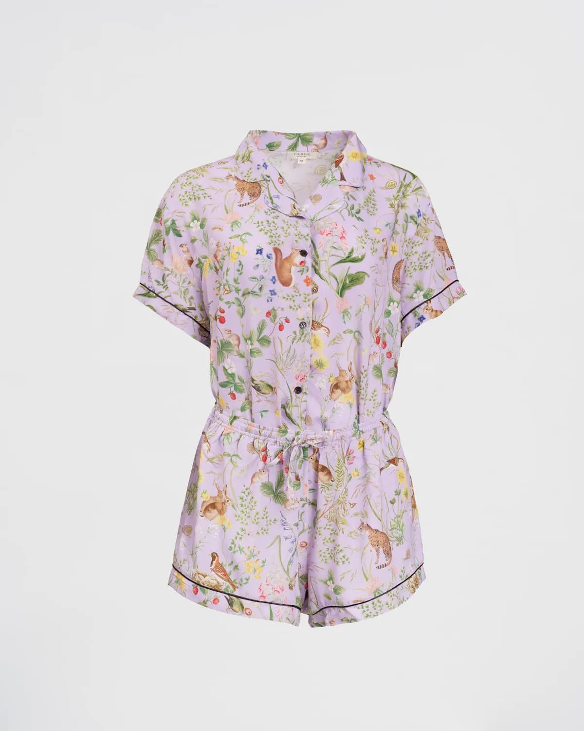 Meadow Creature Lilac Short Pyjamas