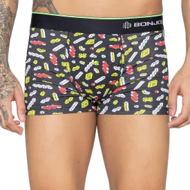 Men's Multicolor Supersoft Printed Modal Cotton Trunks - Single Pack | Black