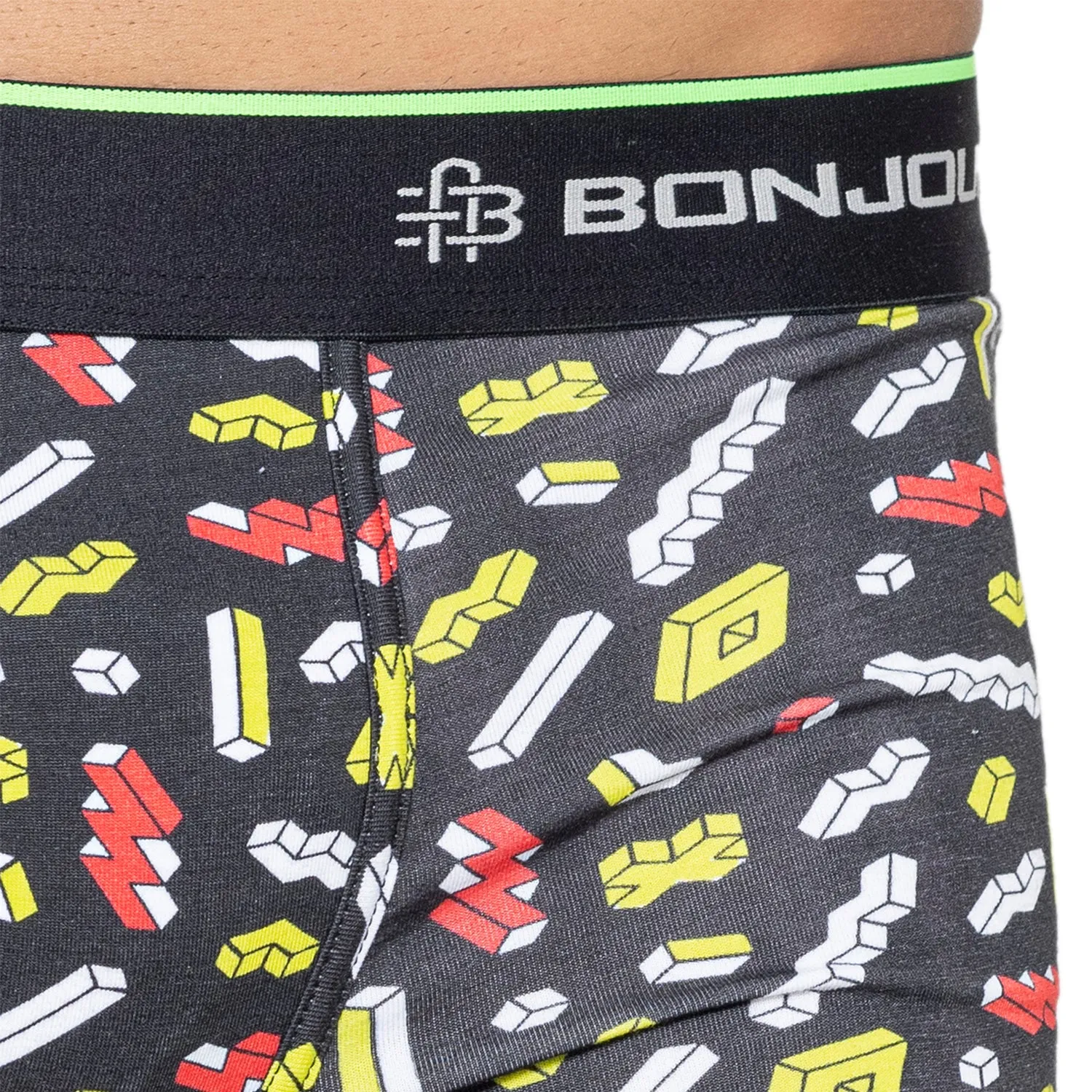 Men's Multicolor Supersoft Printed Modal Cotton Trunks - Single Pack | Black