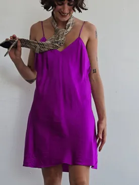 Orchid Silk Slipdress (L)