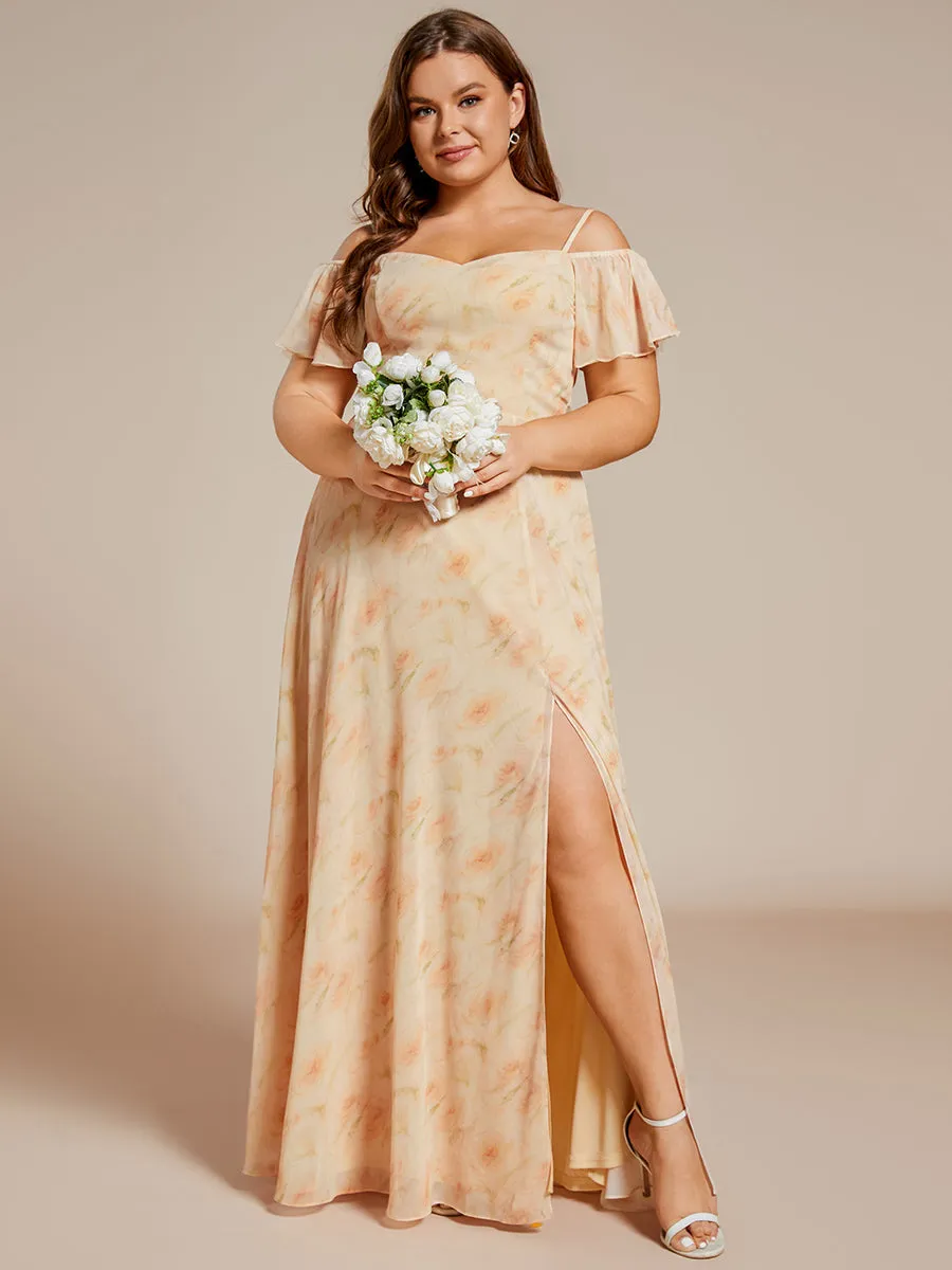 Plus Size Flattering Deep V Neck Wholesale Bridesmaid Dresses