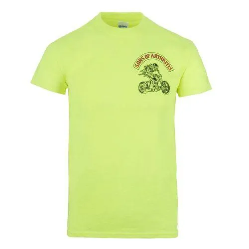 Safety Green Ibuprofen Chapter Short Sleeve Biker T-Shirt