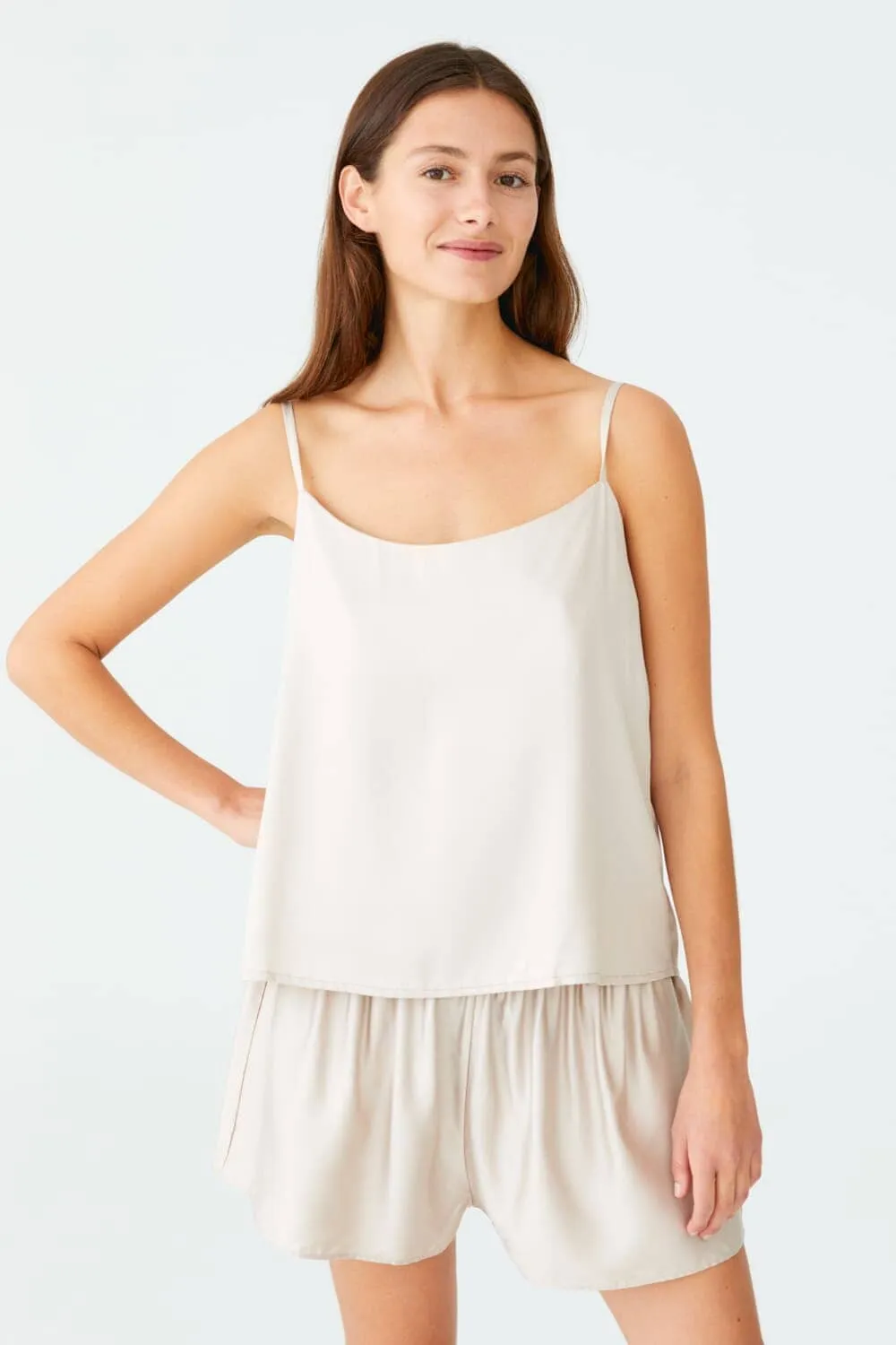 Strap Silk Top