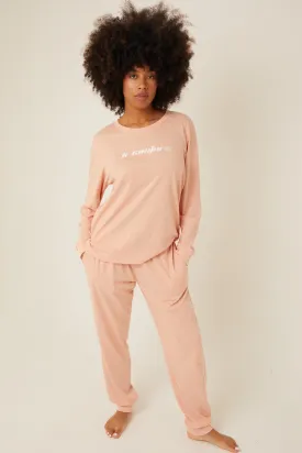 Union Place Cotton Pyjama Set - Pink