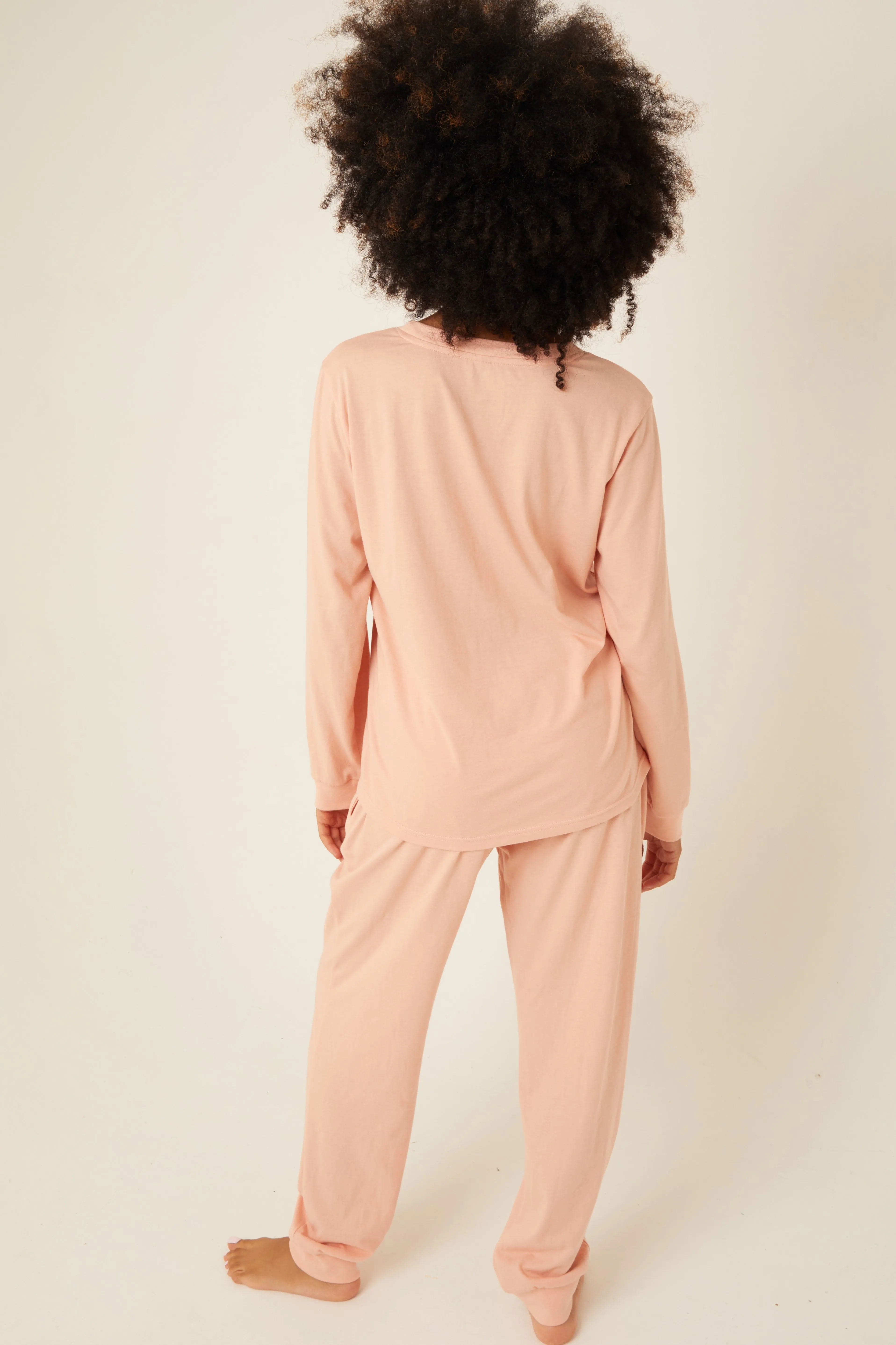 Union Place Cotton Pyjama Set - Pink