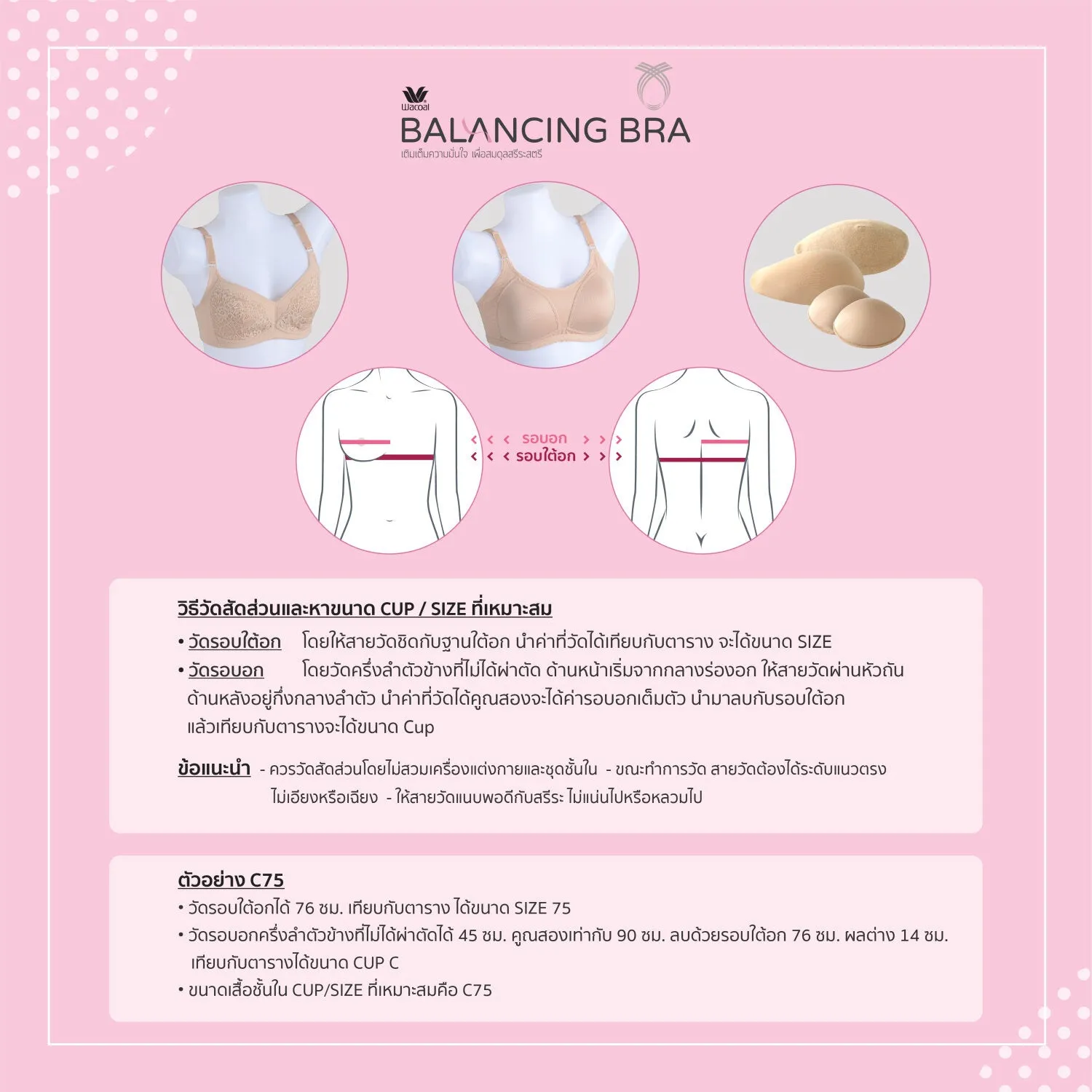 Wacoal Balancing Bra รุ่น WXB512 สีเนื้อ (NN)